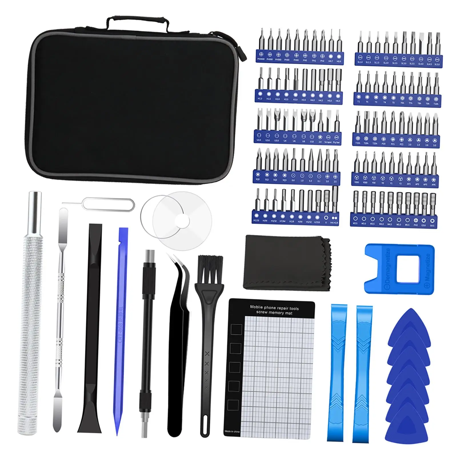 Screwdriver Set 120 in 1 Repair Device Functional Tool Kit for Glasses Eyeglasses Electronic Devices Computers Laptop
