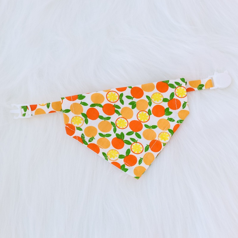 Title 6, Bandanas com estampa de frutas para cachorro, p...