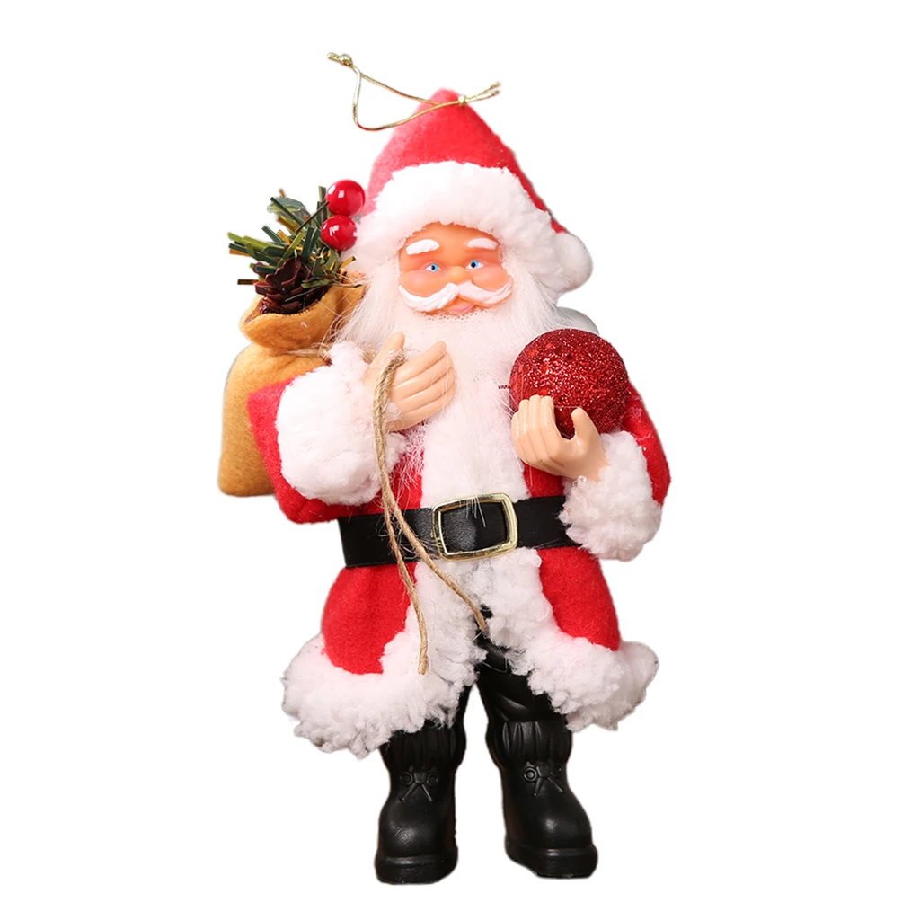 Christmas Party Decorated Hanging Resin Ornament Santa Claus Figurine