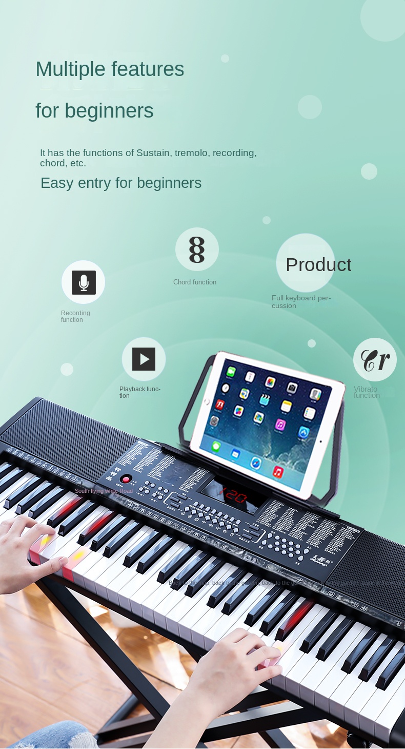 Title 18, Musical Keyboard Midi Controller Piano Electron...