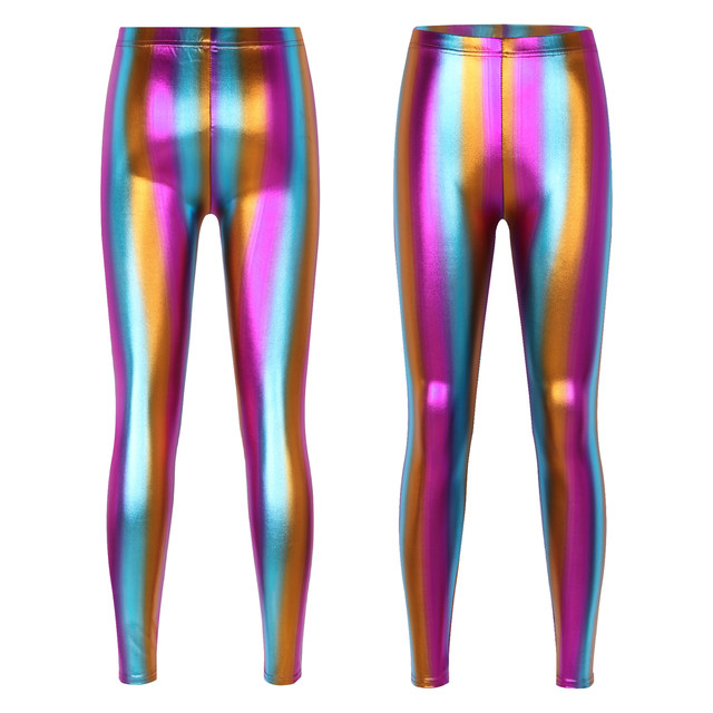 Mallas deportivas metálicas brillantes para mujer, Jeggings elásticos con  cintura mojada para baile, fiesta, Club, carnaval, Festival de Música -  AliExpress