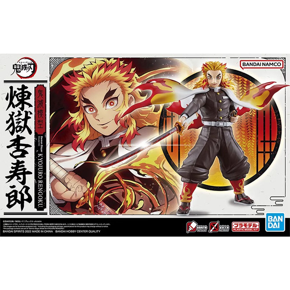 В наличии Bandai Подлинная модель рассекающего демонов, Набор фигурок-rise  Standard Rengoku Kyoujurou, Коллекционная модель, экшн-фигурка для ...