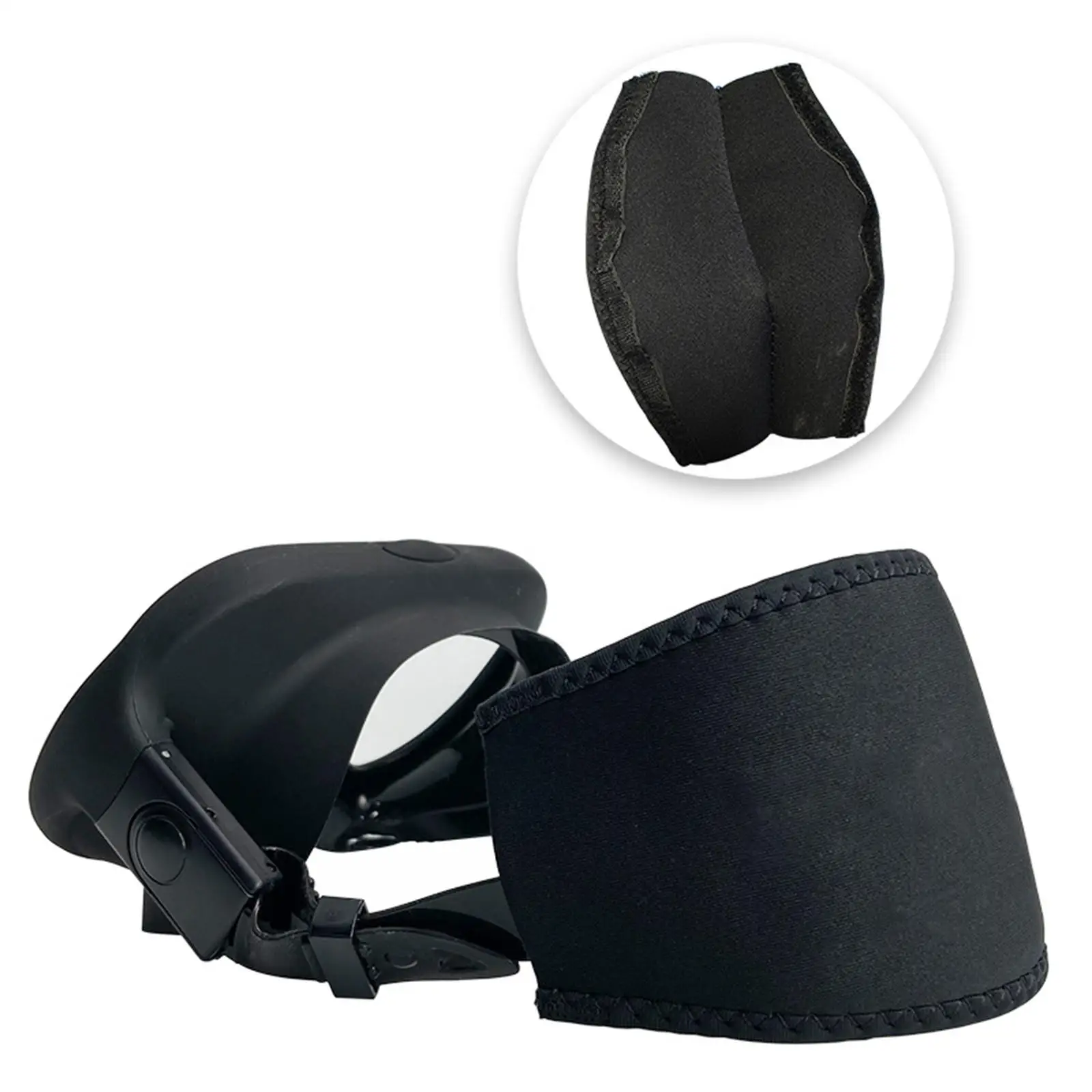 Diving Mask Straps Cover with Sewn Edges Durable Diving Mask Strap Avoid Hair from Being Pulled, Especially for Long Hair
