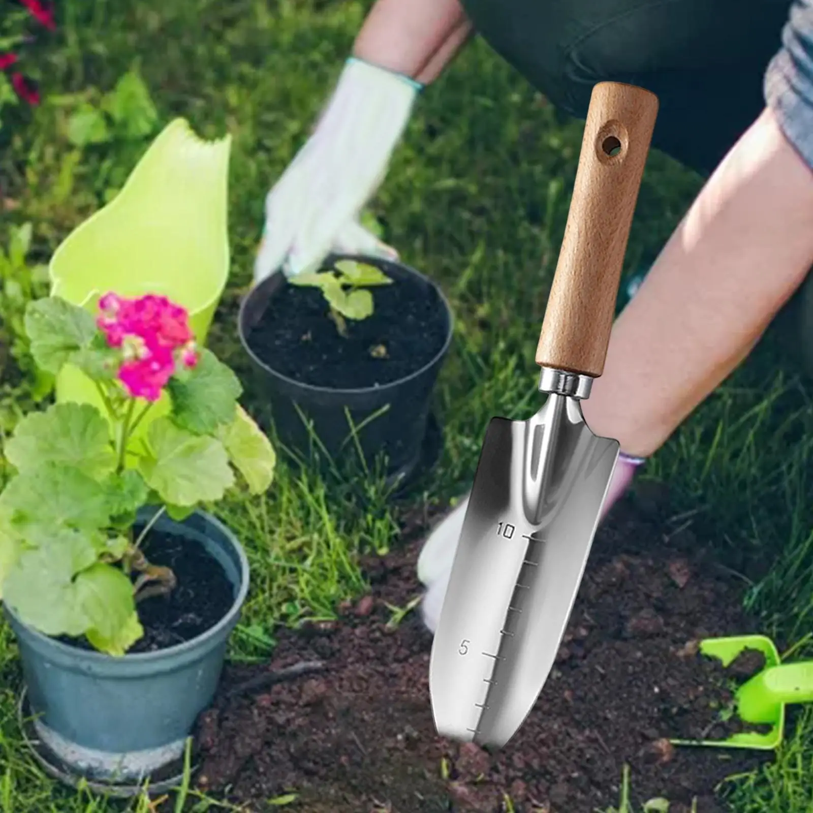 Gardening Tool Wooden Handle Garden Weeding Puller Tool Manual Hand Weeding Removal for Farm