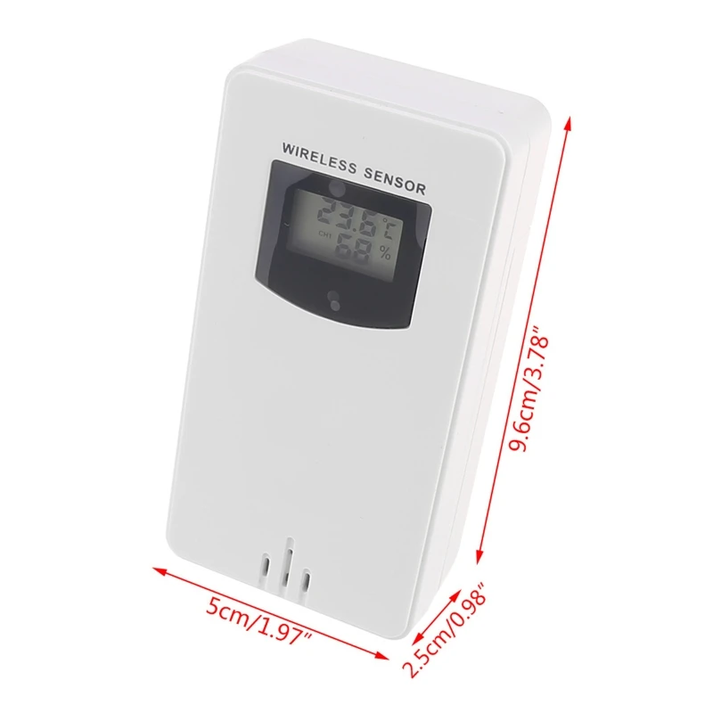 Termômetro eletrônico higrômetro sem fio do medidor
