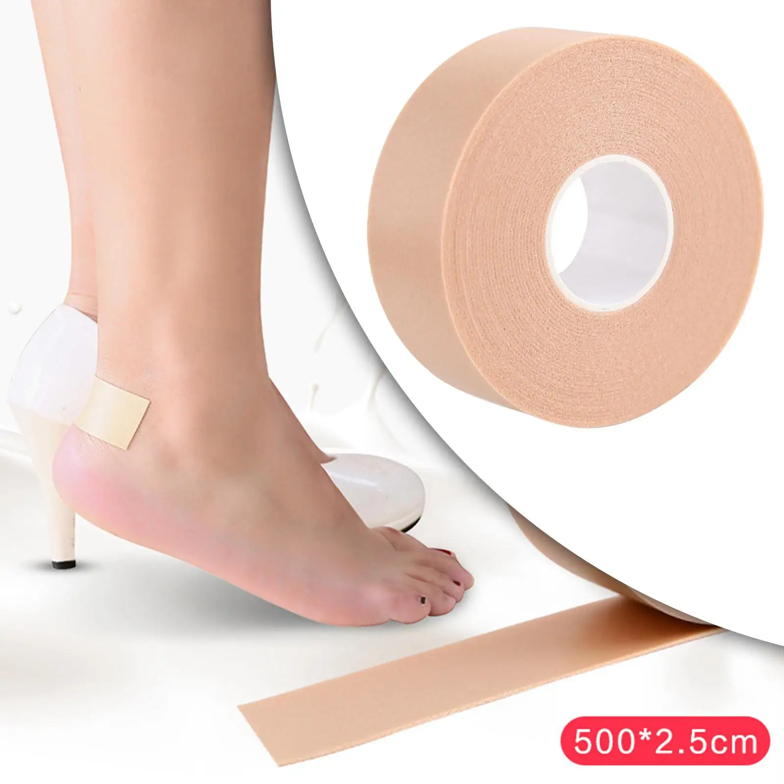 5M/Roll Heel Tape Blister Prevention Heel Bandaid Plaster High Heel Feet Pads Sticker