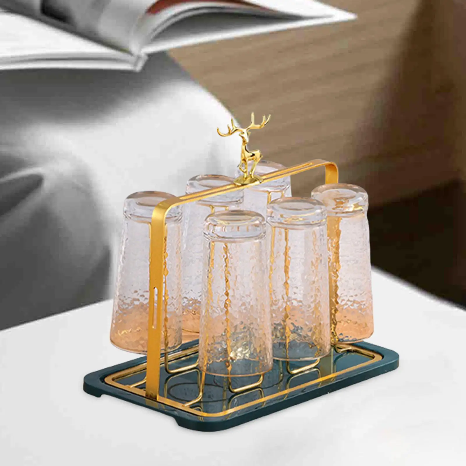 Cup Drying Rack Stand Mugs Cups Organizer for Kitchen Countertop