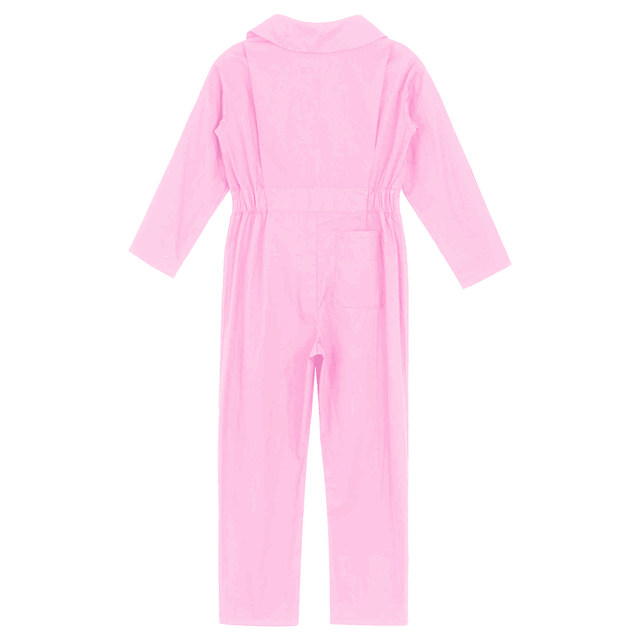 Combinaison Mécanicien Enfant Freebily - Salopette Vol Coton/Polyester Fermeture Éclair Cosplay