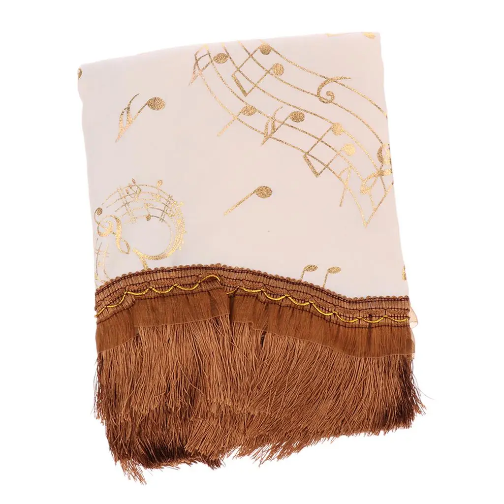 Upright Piano Dusting Cover Towel - Tassel - 151x 35x 120cm /59.45x 13.78x 47.24 inch