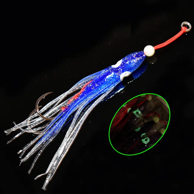 5pcs/pack Soft Squid 12cm 5.5g Silicon Gel Skirt Tentacle 15