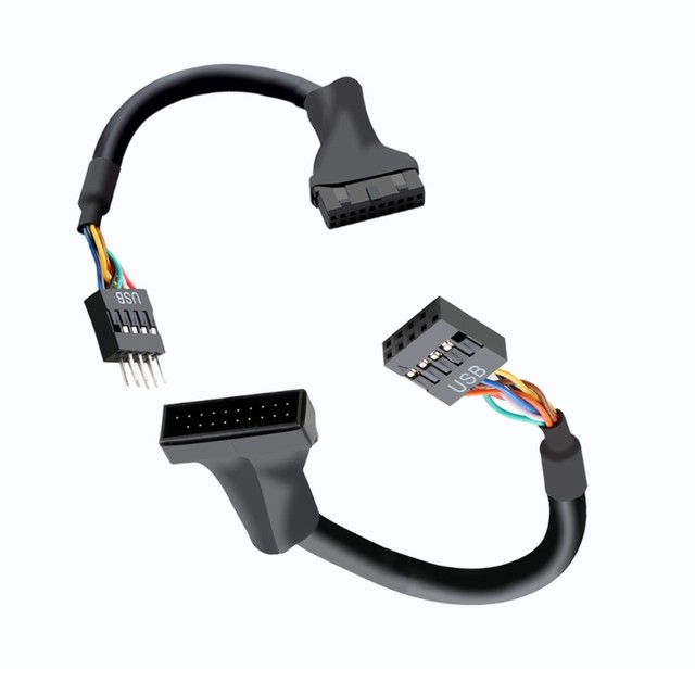 マザーボード用アダプター,USB 2.0,メスからマザーボードへの