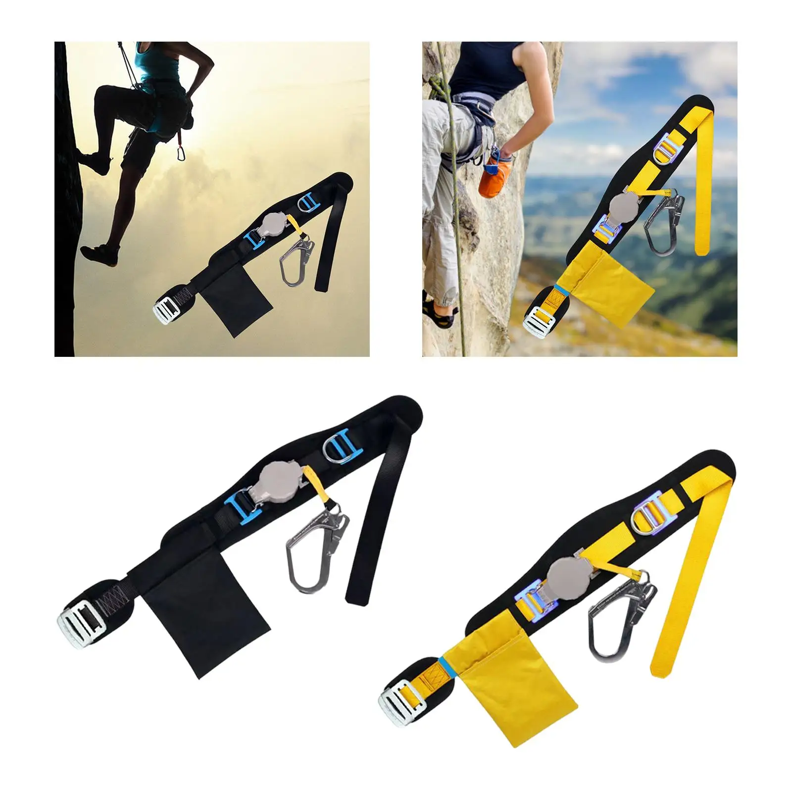 Single Seat Belt Fall Prevention Heavy Duty Equipment Supplies Protective Safety Harness Lanyard for Outdoor Activities Walking