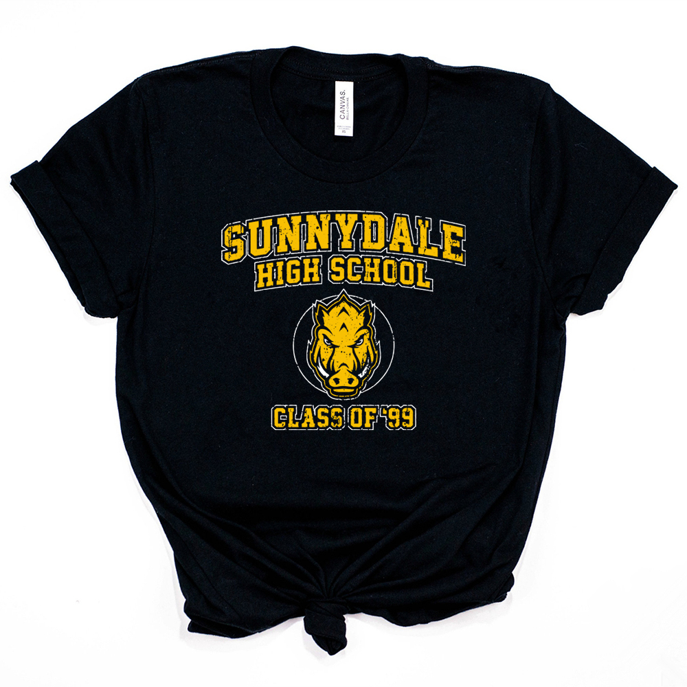Sunnydale Hohe Schule T-Shirt Buffy The Vampire Slayer T-shirt Klasse von 99 Tees Unisex Kurzarm Tshirt Coole Vampire Shirts – Detail 5