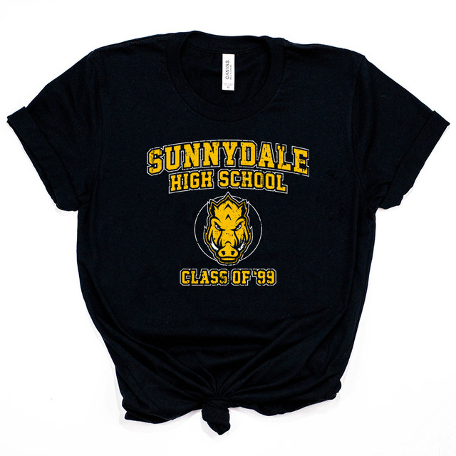 T-shirt Buffy The Vampire Slayer - Logo Sunnydale High - Coton - Licence Officielle