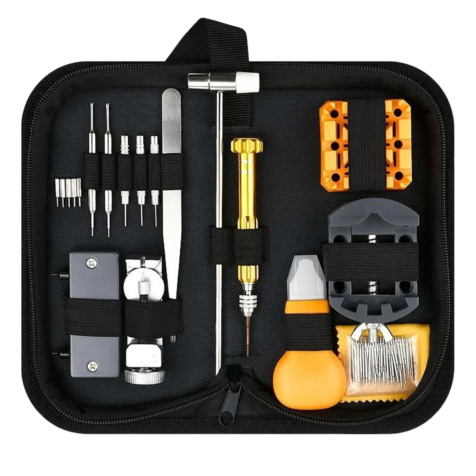 132x Watch Repair Tool Kit 5 Extra Pins Professional Multifunctional Accessory Opener Back Removal Watch Link Removal Tool