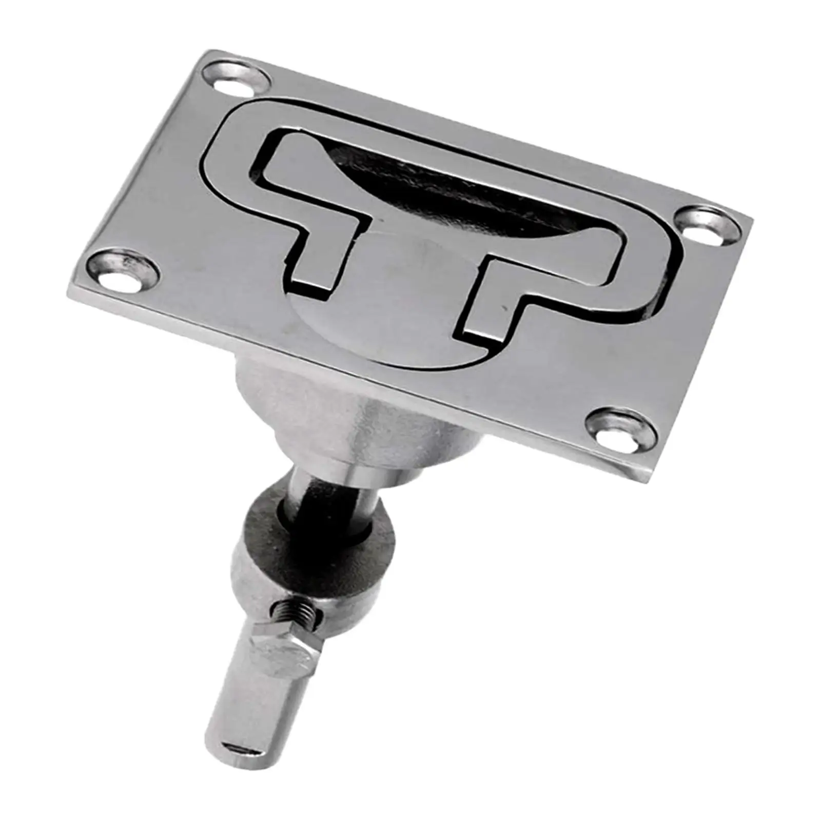 Stainless Steel Boat Floor Buckle Hatch Latch Replaces Polishing Flush Turning Lift Handle Easier to Install Boat Accessories