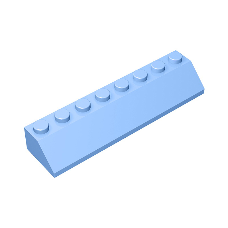 Gobricks GDS-736 ROOF TILE 2X8/45 - 2x8 45 Slope roof tiles compatible with lego 4445 children's DIY Educational Building Blocks