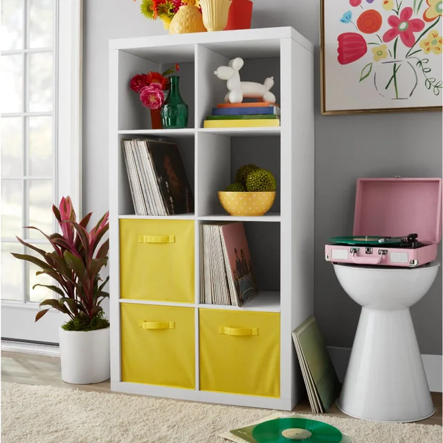 Better Homes and Gardens - Mueble organizador cuadrado de 4 cubos, para  almacenamiento, estantería o biblioteca