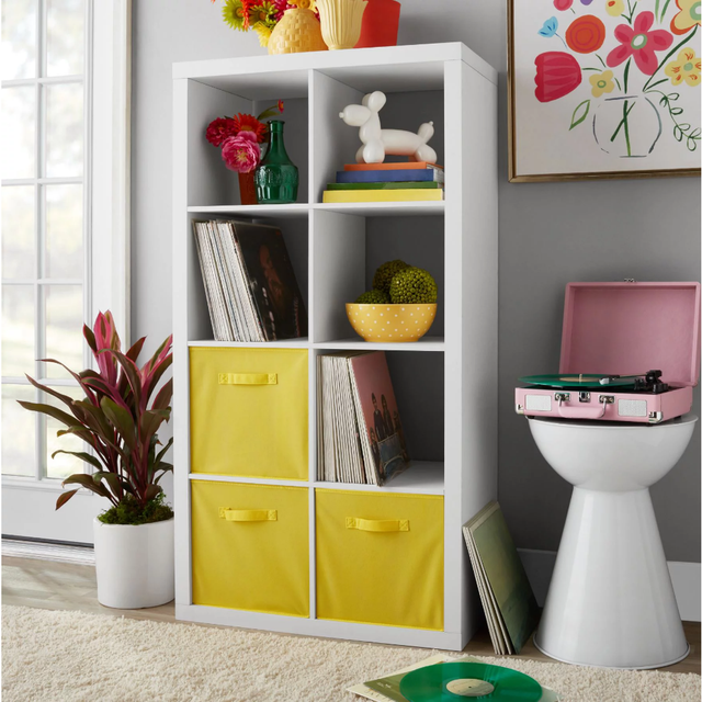 Better Homes and Gardens - Mueble organizador cuadrado de 4 cubos, para  almacenamiento, estantería o biblioteca