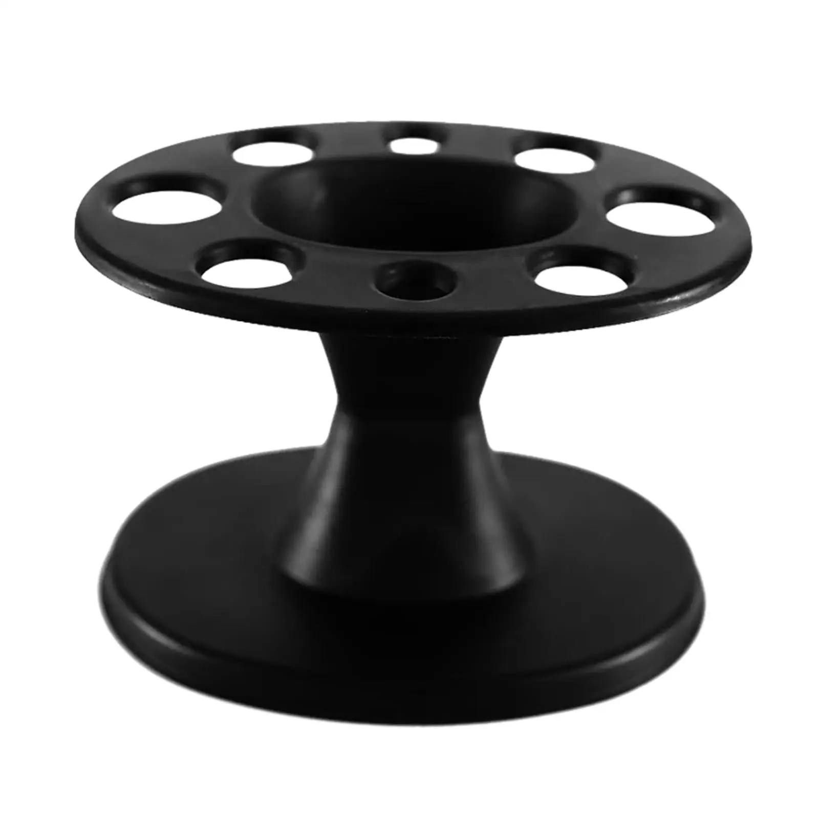 Round Comb Storage Stand Black Hair Brush Holder for Home Use Barber Salon