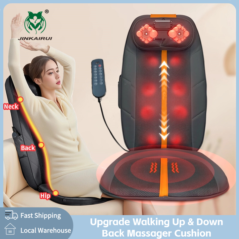 Best of Newest Electric Massage Cushion Multifunctional Walking Up And Down Full Body Massager Chair Heating Vibration Home Office Use Reviews & Tips