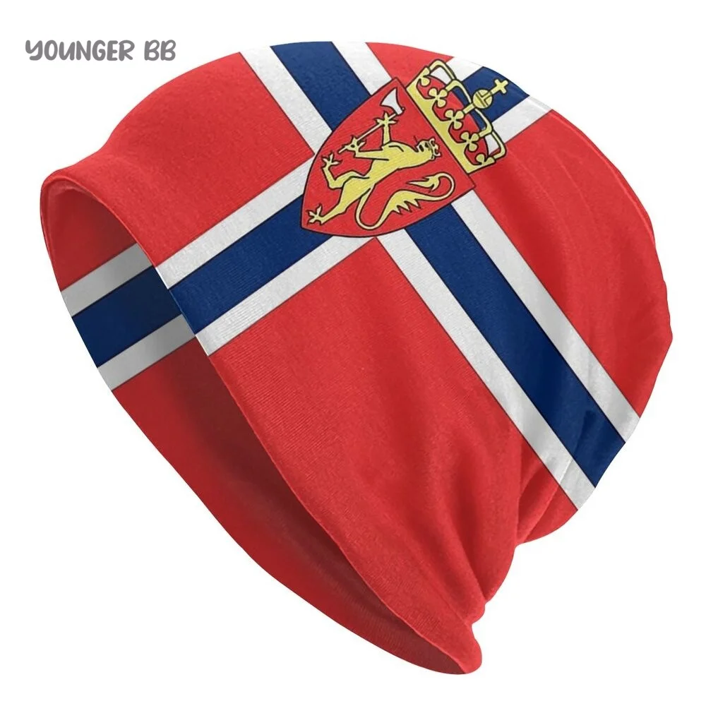 Norway Flag Caps Vintage Street Skullies Beanies Hat Adult Men's Knit Hat Men Women Female Winter Warm Elastic Bonnet Knit Hat