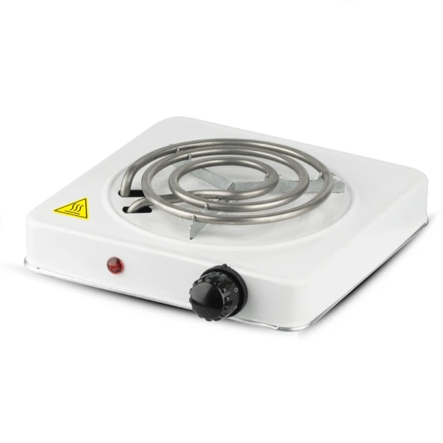 Portable 2000W Electric Double Burner 110V Hot Plate Heating Cooktop Camping  Dorm Stove Cooker with Plug 