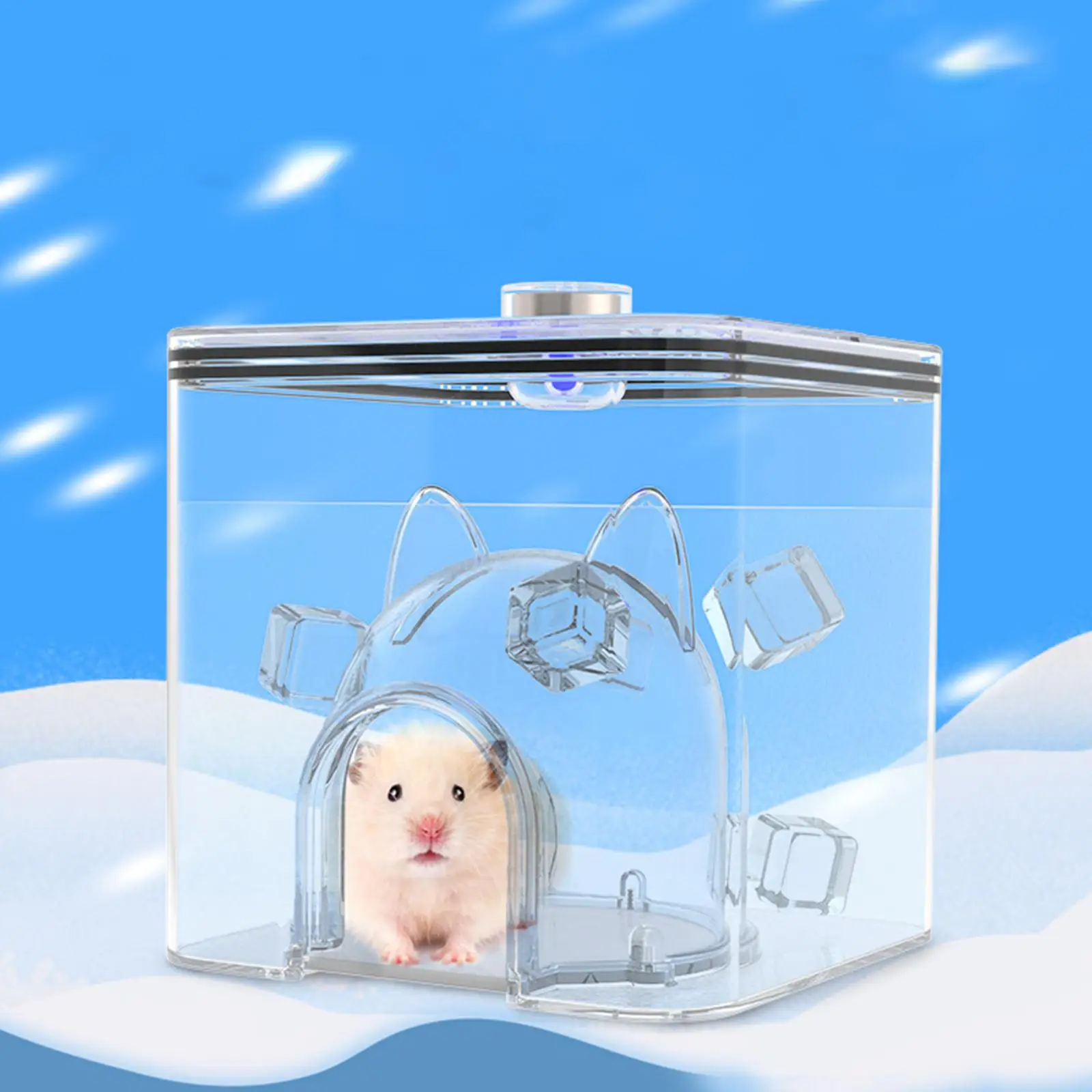 Hamster Summer House Cage Hideout Cooling Ice Nest for Gerbils Hamster Rat