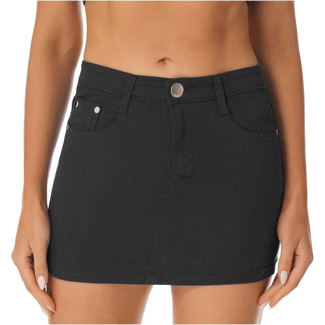 XXL Zipper Denim Mini Skirt - OBSOLETES DO NOT TOUCH