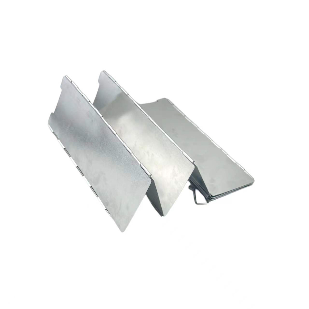 Faltbarer Aluminium-Windschutz 10 Lamellen leicht tragbar für Camping – Detail 6