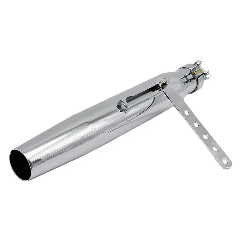 Chrome Motorcycle Exhaust Muffler Pipe Electroplating Silencer for 