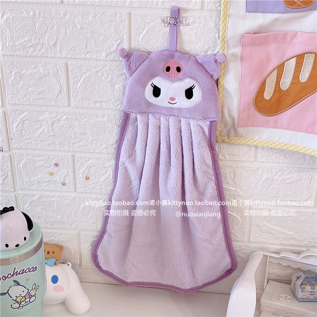 Cute Bath Towel Kuromi Cinnamoroll Cartoon Embroidery - Temu