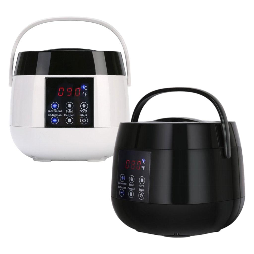 Professional Wax Heater Hair Removal LED Display 500cc Electric Smart Waxing Machine for Salon Eyebrow Facial Epilator Skin Care