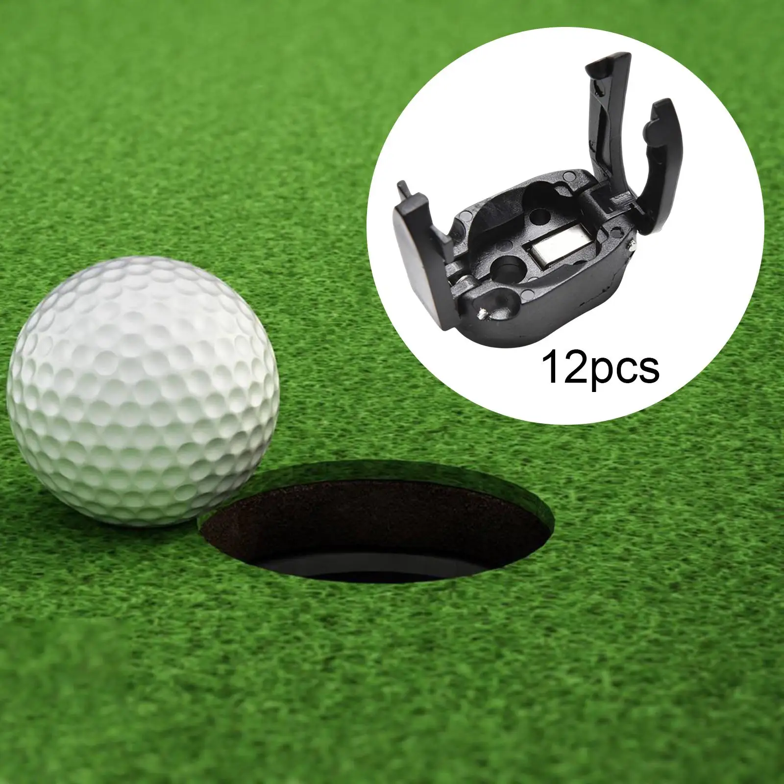 12pcs/bag Mini Golf Ball PickUp For Putter Open Pitch and Retriever Tool Golf Accessories Golf Ball Pick up Training Aids Grip