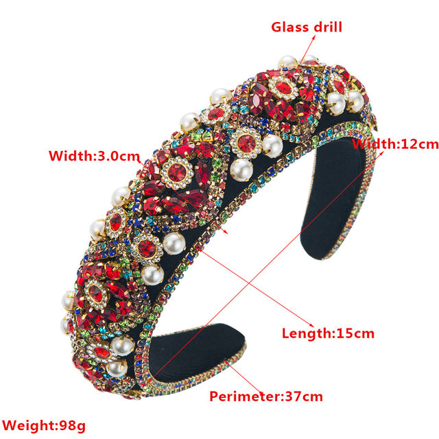 Lot De 5 Serre-têtes à Perles Pour Femme - Blanc, élégant Et Antidérapant - Idéal Mariage, Dirndl, Fête, Oktoberfest - Avec Mini Peigne Inclus - 11