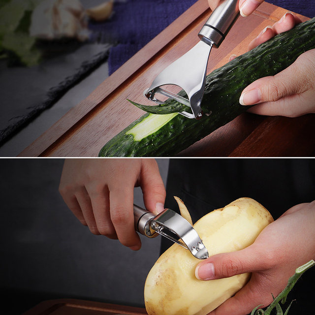 Kitchen Stainless Steel Peeler Vegetable Fruit Spud Potato Carrot Slicer  Hand Peeler Speed Cutter Tool Kitchen Cooking Tool - Price history & Review, AliExpress Seller - CrazyMall Store