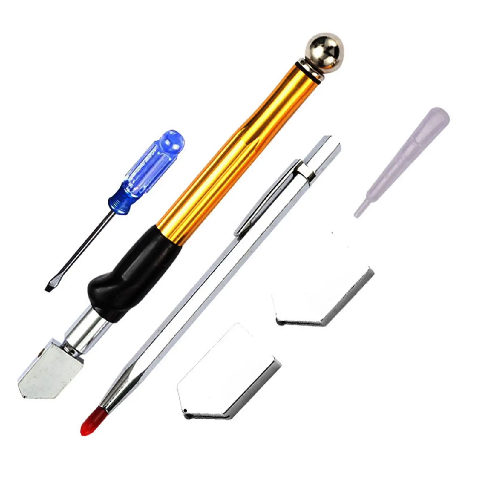 Glass Cutter Portable Manual Glass Breaker Easy to Glide Glass Cutting Cutting Tool Tile Glass Cutter Ceramics Cutting Tool