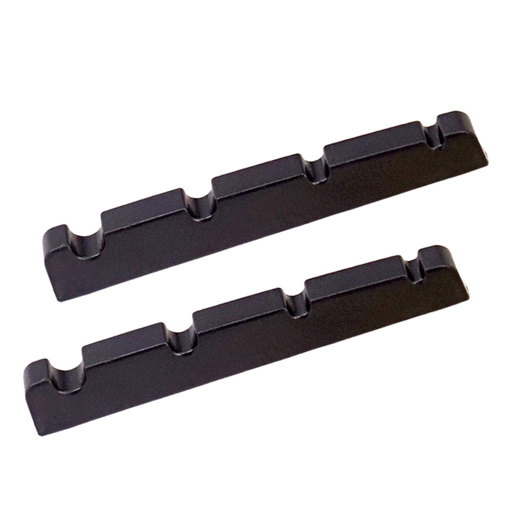 Description Picture 4 of item2 pcs Plastic Guitar Slotted Curved Nut for 4 String Electric Guitar Replacement Stringed Instruments Parts