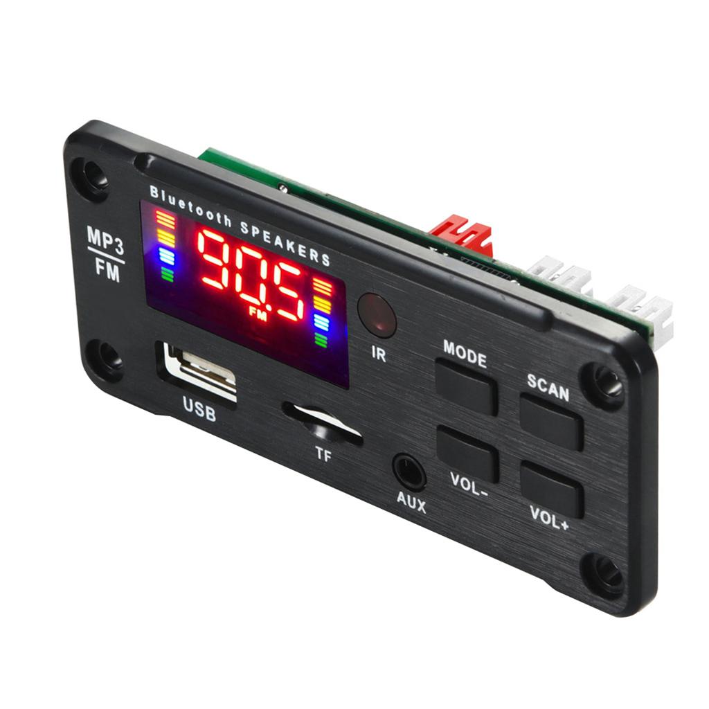 Bluetooth 5.0 MP3 Player Decoder Board Car FM Radio Module for Speaker Cars