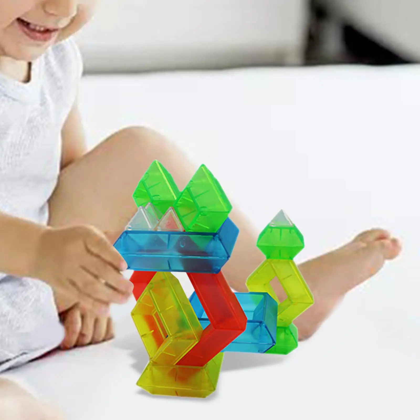 Educational Toys Stacking Building Colorful Blocks Balancing Puzzles Imagination for Toddler