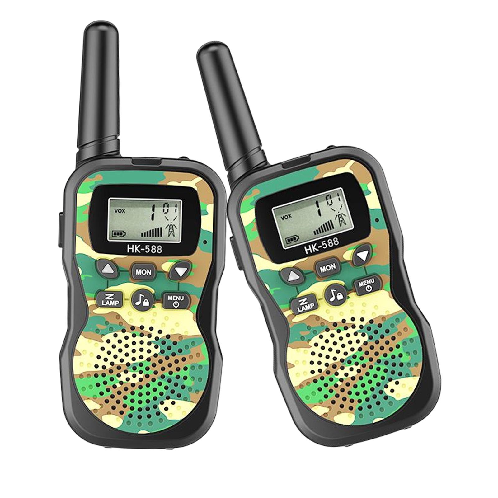 Outdoor Kids Walkie Talkies Toy 2 Way Radios Children Toy Durable for Indoor Games or Outdoor Activities with Backlit LCD