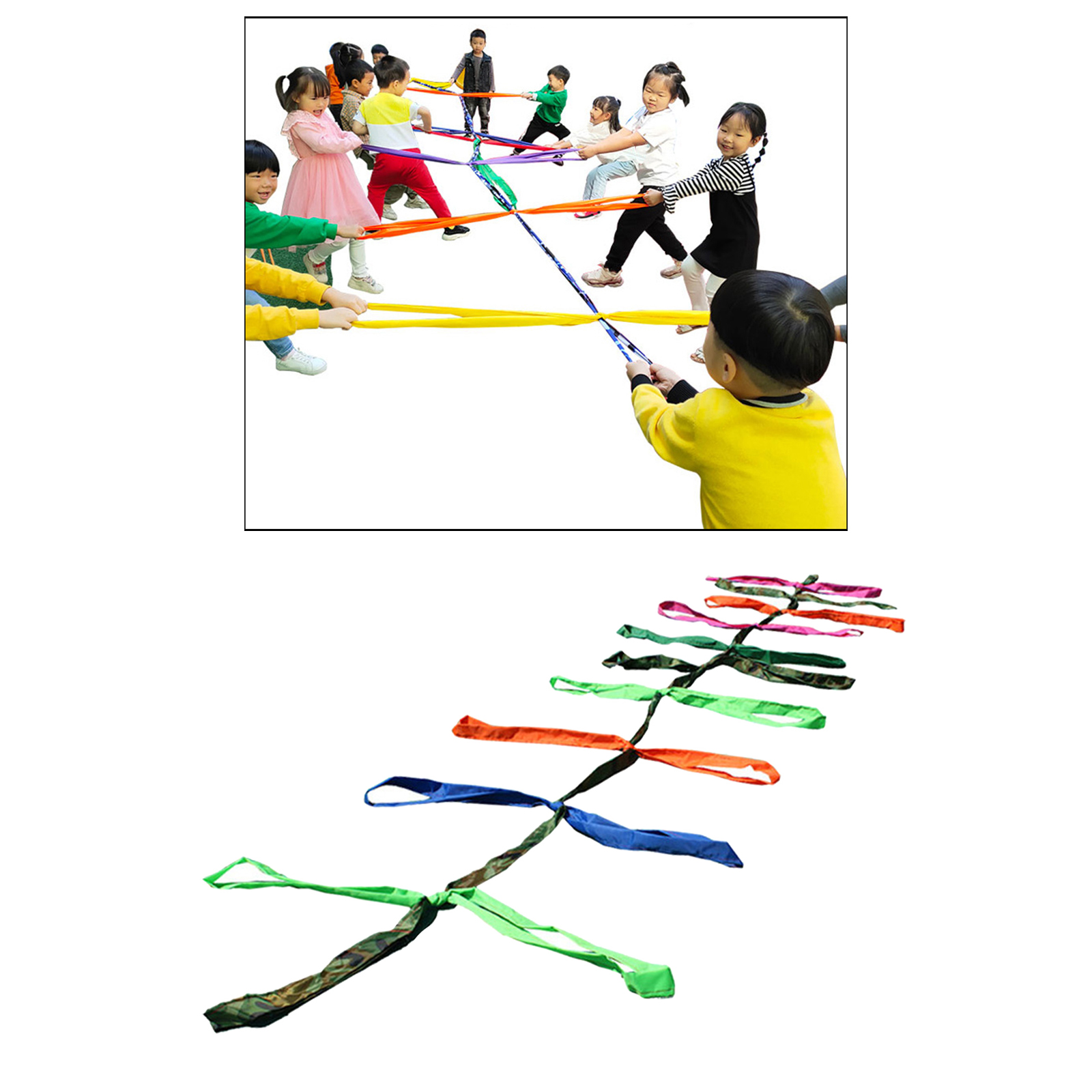 Cooperative Tug of War Rope Creative Movement Prop for Exercise Kids Teachers Children