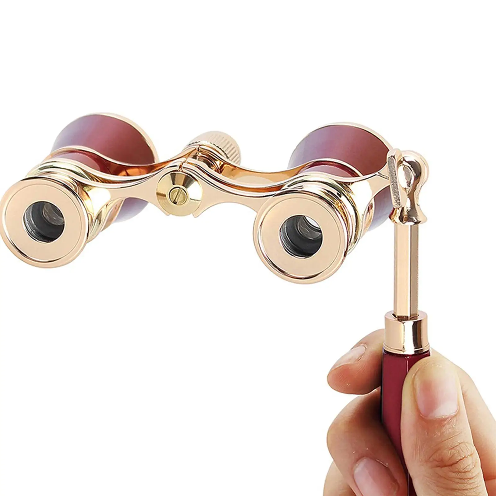 Theater Binoculars Glasses Attachments Portable Decor Mini Compact Metal 3x25 for Women Outdoor Concert Bird Watching