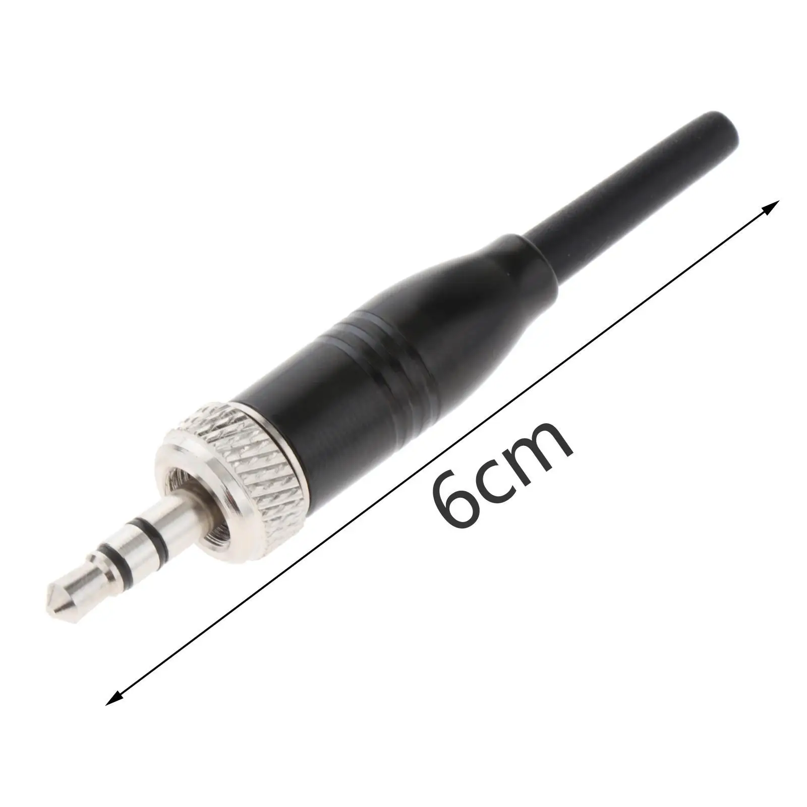 1 Piece 3.5mm Lock Stereo Jack Plug Durable Accs Reliable Audio DIY Zinc Alloy Supply 6cm Stereo Male for Repair Mic Earphone