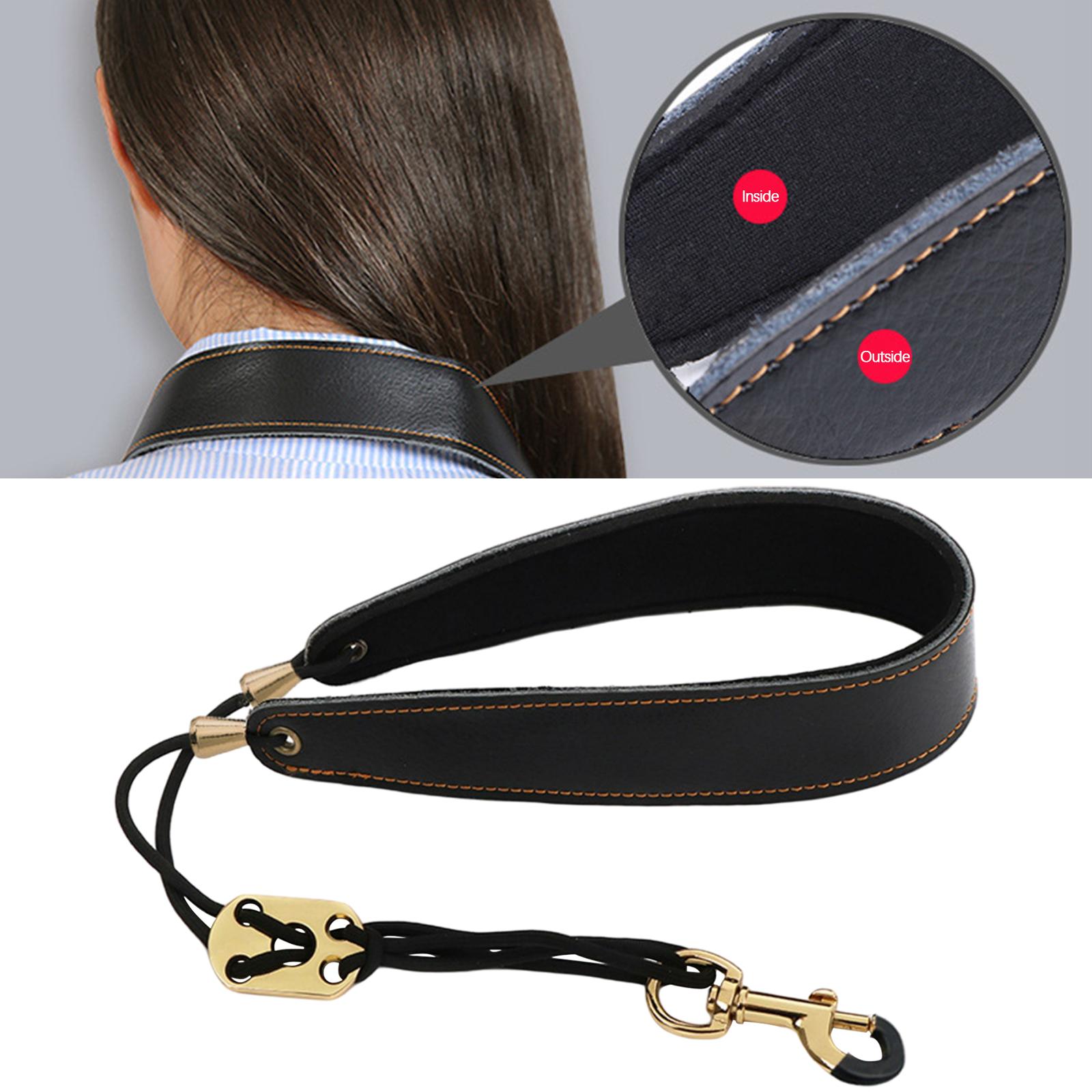 Professional Saxophone Neck Strap Leather Padded Comfortable for Alto Saxophone Tenor Saxophone