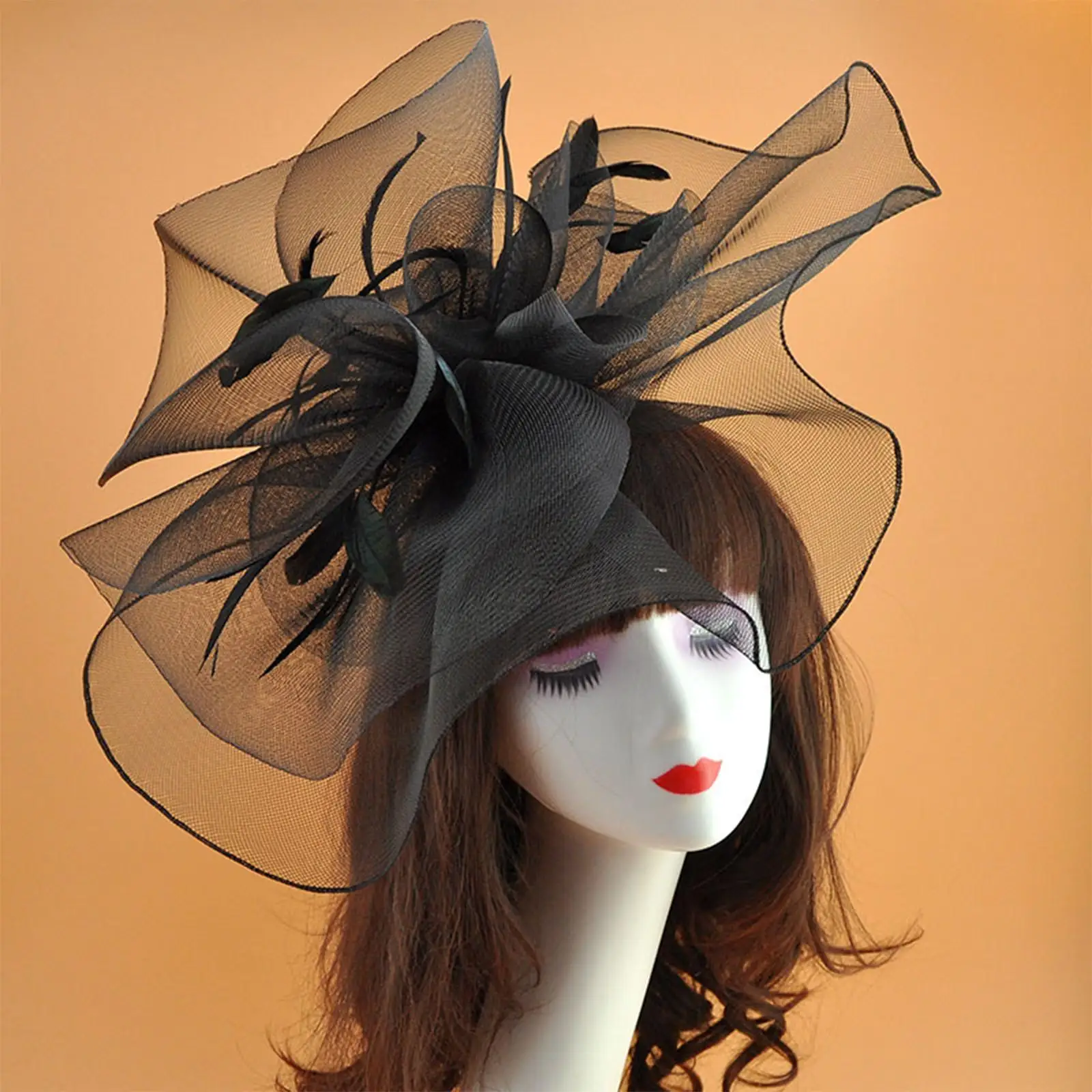 Elegant Fascinators Hat Headband Hair Clip Church Hat Costume Accessories Women Headdress Headpiece Headwear for Tea Party Prom