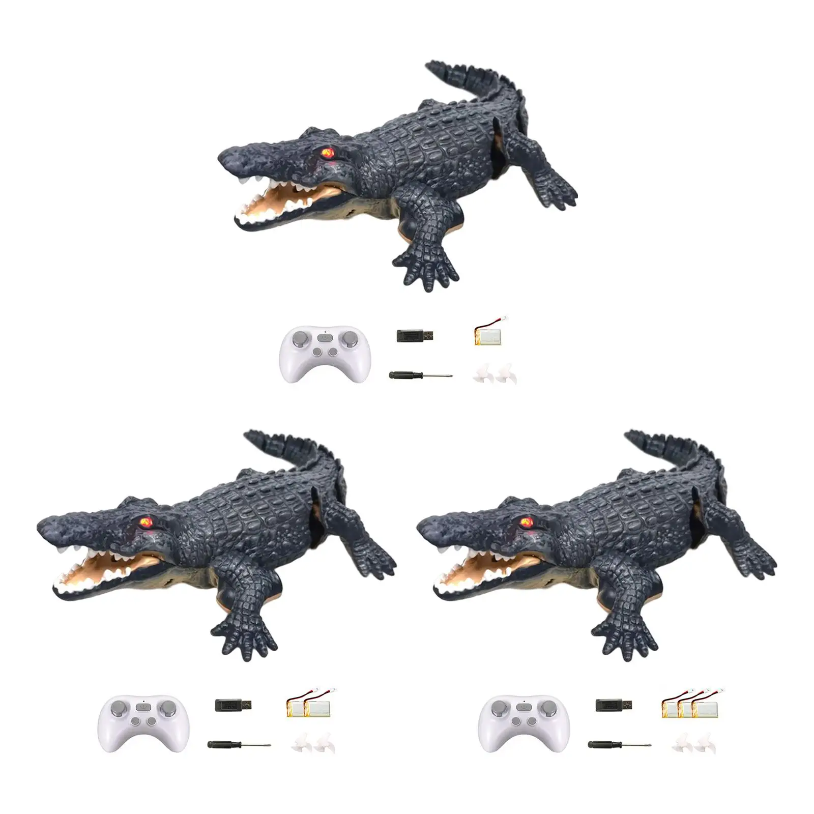 RC Alligator Car RC Boat Toys Remote Control Boat Toy Electronic RC Alligator for Bathroom Tube Ponds River Kids and Adults