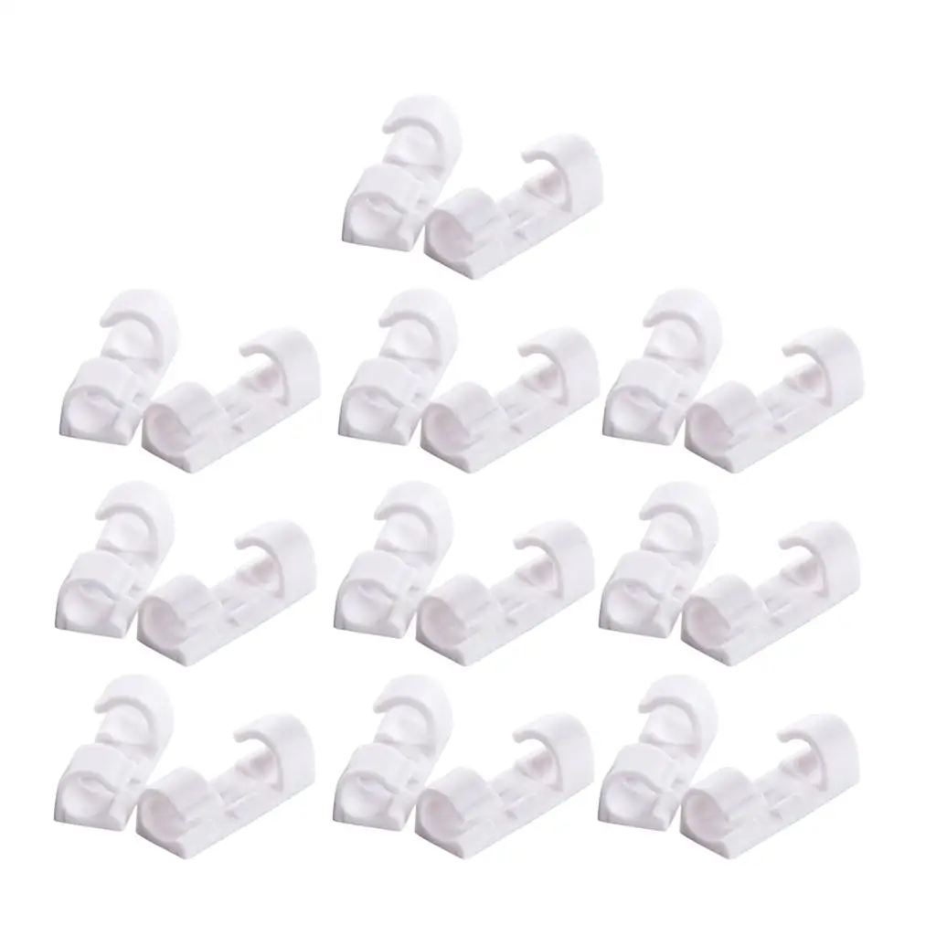 20x Cable Clip with  Cable Management Drop Wire Holder  Clips