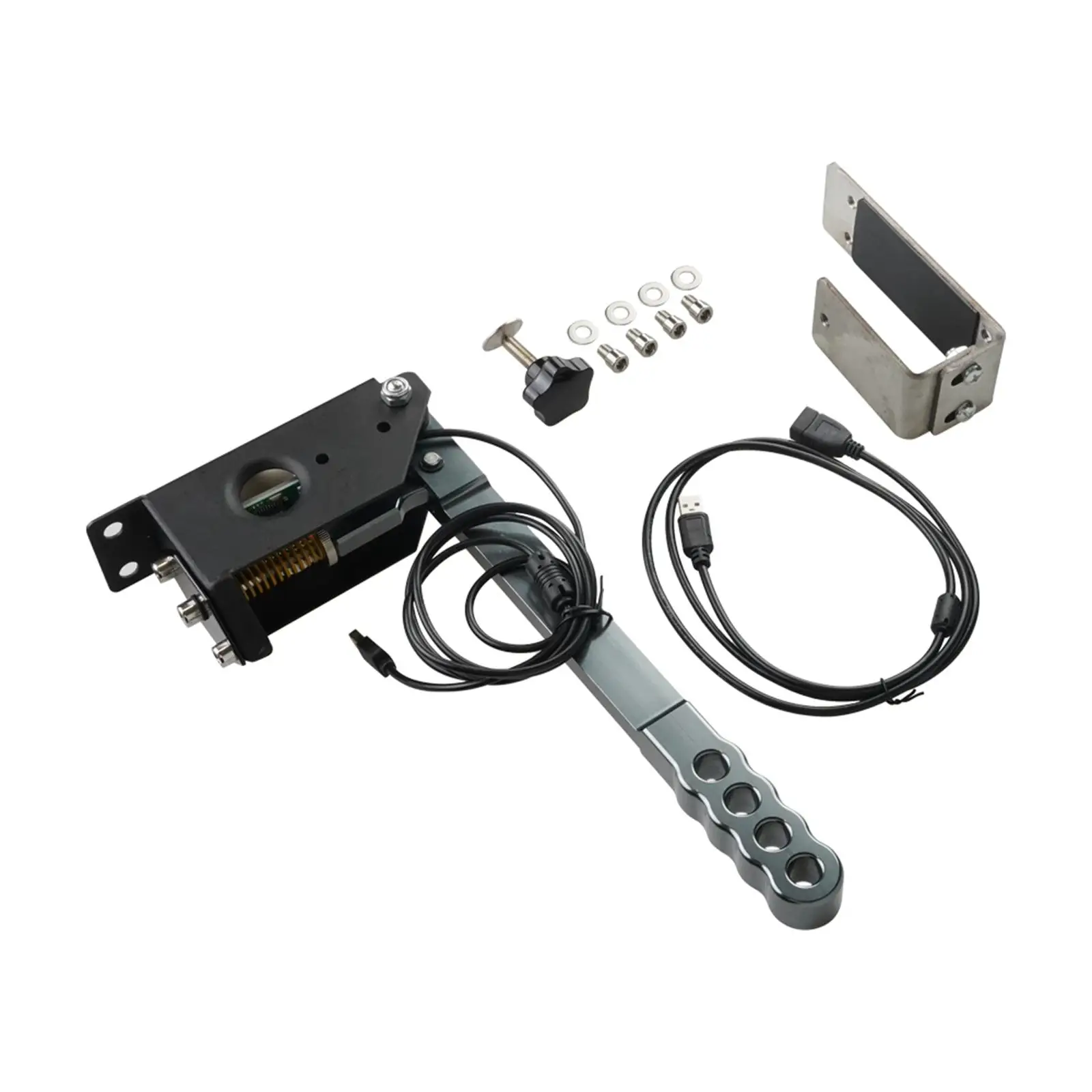 Handbrake 14 Bit Easy to Install with Fixing Clip USB Game Peripherals Handbrake for Logitech G29 Racing Games G27 G25 PC