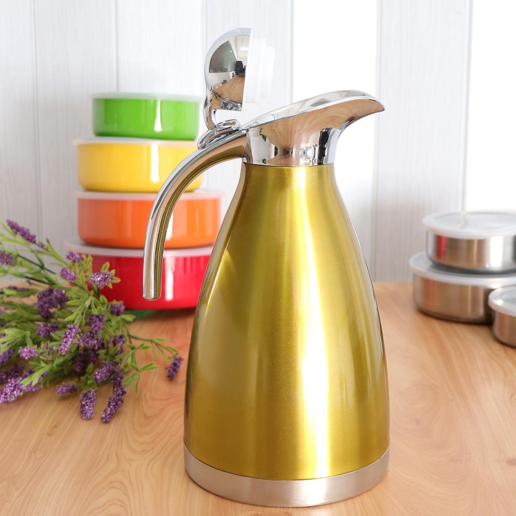 Description Picture 5 of itemStainless Steel Thermal Carafe Bottle 2L Pot for Coffee Tea Water Pot